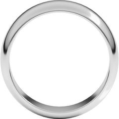 Palladium 7 mm Half Round Band Size 6