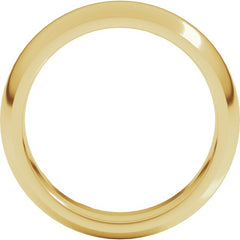 14K Yellow Gold 6 mm Comfort-Fit Half Round Band Size 14