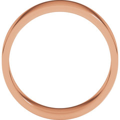 14K Rose Gold 6 mm Flat Band Size 11