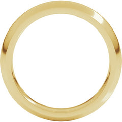 10K Yellow Gold 4 mm Comfort-Fit Half Round Band Size 10.5