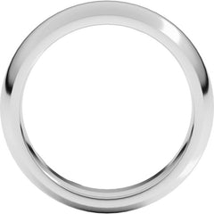 Sterling Silver 6 mm Comfort-Fit Half Round Band Size 7