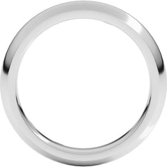 Sterling Silver 4 mm Comfort-Fit Half Round Band Size 7.5