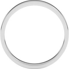 Sterling Silver 3 mm Flat Band Size 8