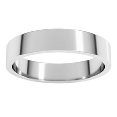 Sterling Silver 4 mm Flat Band Size 10