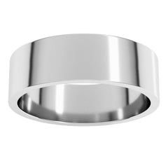 Sterling Silver 6 mm Flat Band Size 10.5