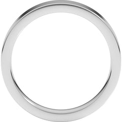 Sterling Silver 4 mm Comfort-Fit Flat Band Size 4