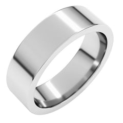 Sterling Silver 6 mm Comfort-Fit Flat Band Size 6