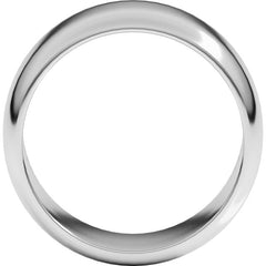 Sterling Silver 10 mm Half Round Band Size 11