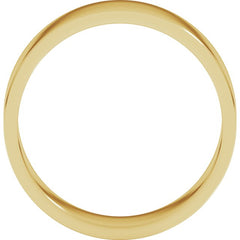14K Yellow Gold 6 mm Flat Band Size 7