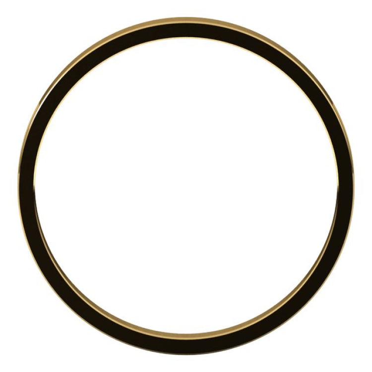 14K Yellow Gold 2 mm Ultra-Lightweight Flat Band Size 4