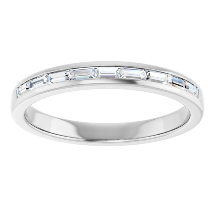 14K White Gold 1/3 CTW Natural Diamond Band