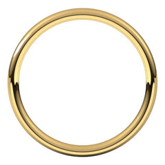 18K Yellow Gold 2.5 mm Comfort-Fit European-Style Band Size 10