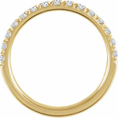 14K Yellow Gold 1/2 CTW Natural Diamond Stackable Ring