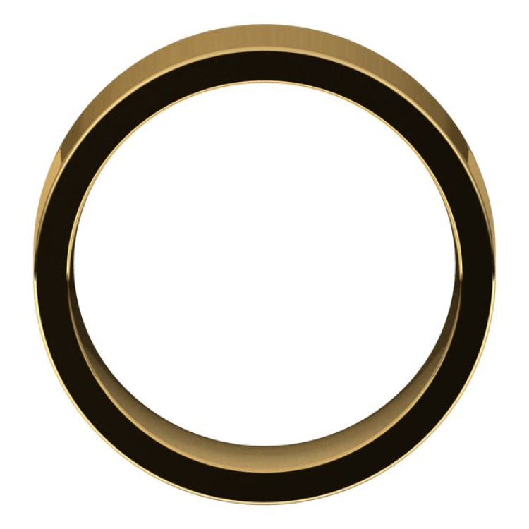 14K Yellow Gold 8 mm Comfort-Fit Flat Band Size 12
