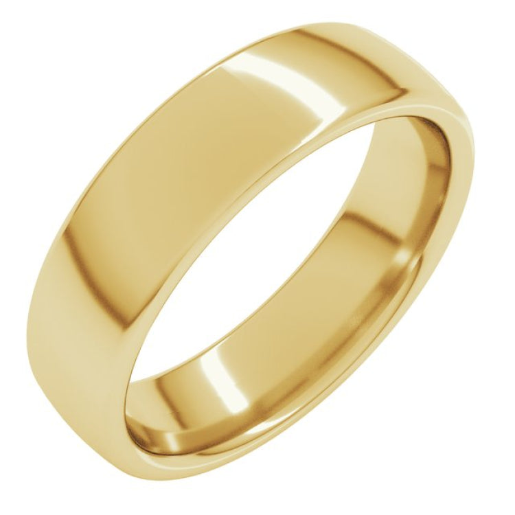 10K Yellow Gold 5.5 mm Comfort-Fit European-Style Band Size 6.5