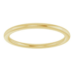10K Yellow Gold 1.5 mm Comfort-Fit European-Style Band Size 7.5