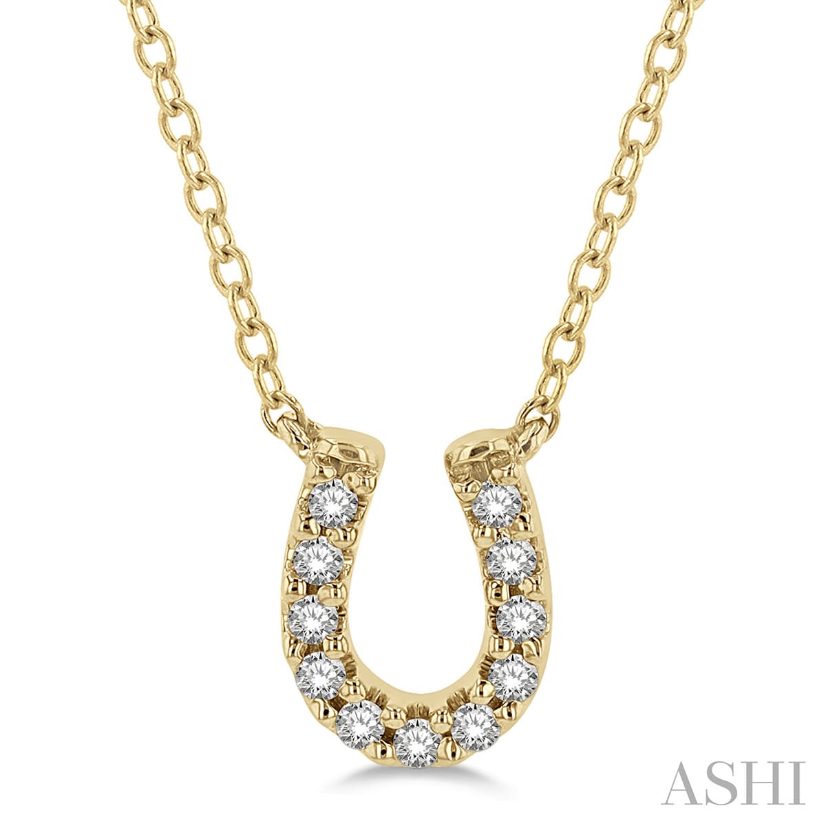 Ashi Horseshoe Petite Diamond Fashion Pendant