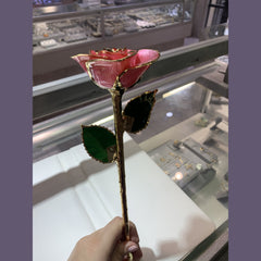 Beautiful 24k real gold dipped roses