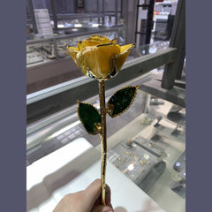 Beautiful 24k real gold dipped roses