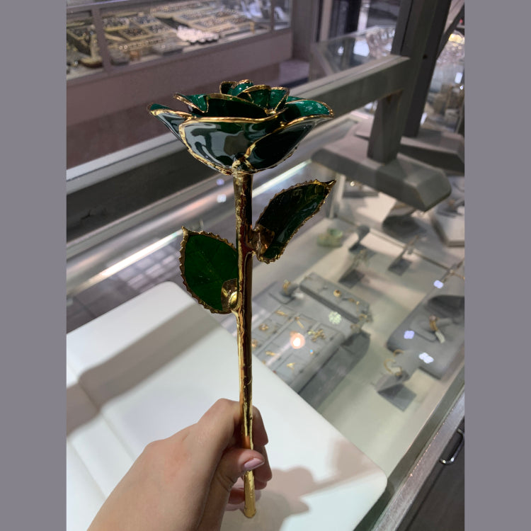 Beautiful 24k real gold dipped roses