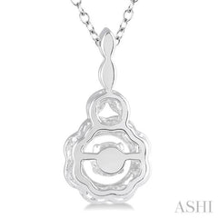 1/20 Ctw Diamond Emotion Pendant in Sterling Silver with Chain