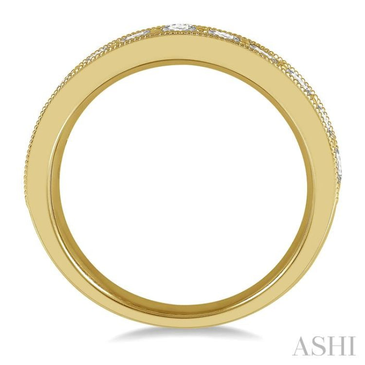 1 ctw Round Cut Diamond Wedding Band in 14K Yellow Gold