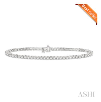 Ashi 2ctw Square Diamond Tennis Bracelet