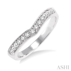 1/3 Ctw Diamond Matching Wedding Band in 14K White Gold