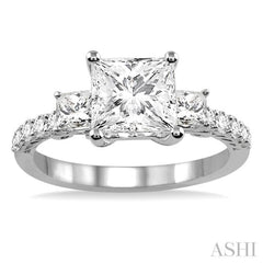 1/2 Ctw Diamond Semi-Mount Engagement Ring in 14K White Gold