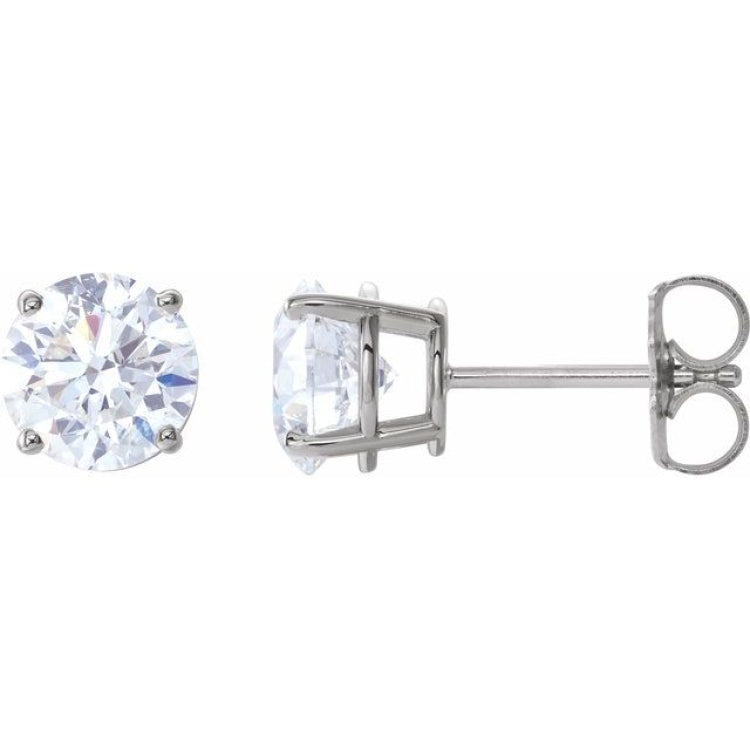 14K White Gold 2 CTW Natural Diamond Earrings