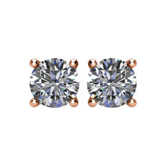 14K Rose Gold 2 CTW Natural Diamond Earrings