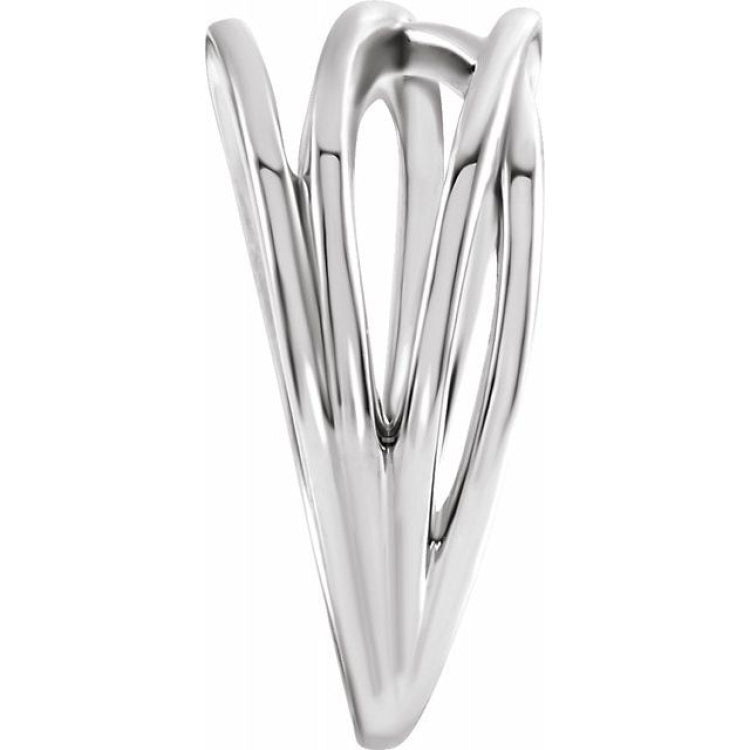 Platinum Criss-Cross Ring