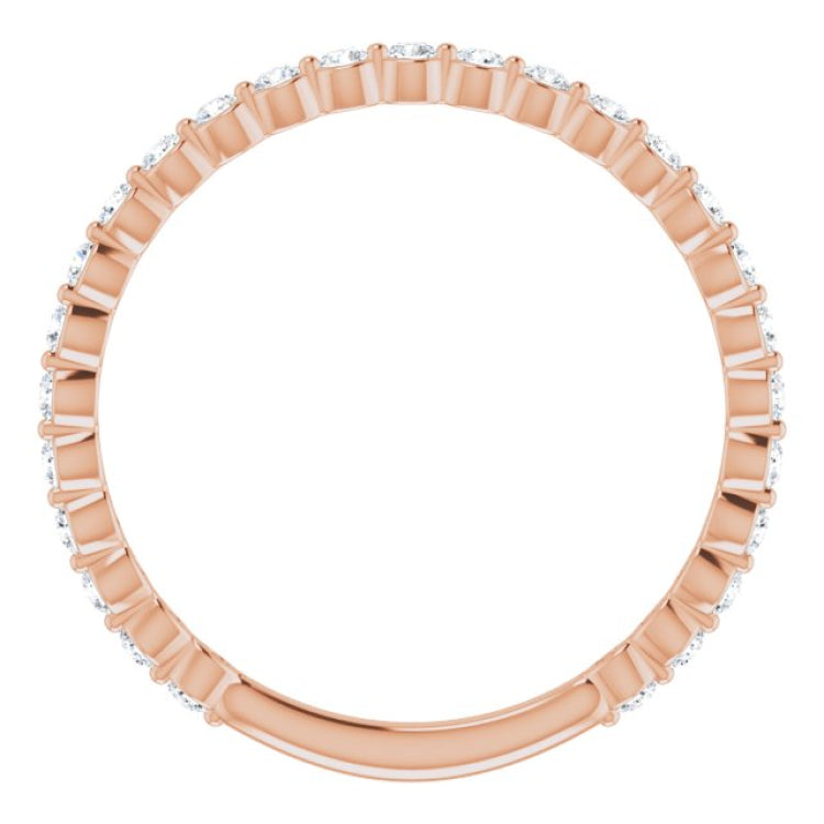 14K Rose 1/3 CTW Natural Diamond Anniversary Band