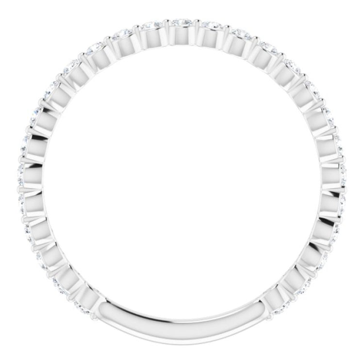 Platinum 1/3 CTW Natural Diamond Anniversary Band