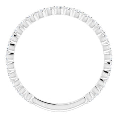 Platinum 1/3 CTW Natural Diamond Anniversary Band