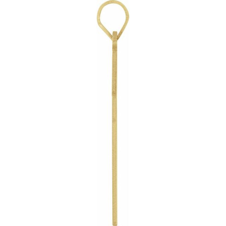 18K Yellow 22 x 14 mm Cross Pendant