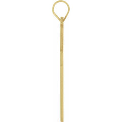 18K Yellow 22 x 14 mm Cross Pendant