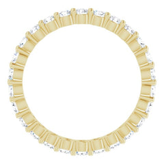 14K Yellow 7/8 CTW Natural Diamond Eternity Band Size 6.5