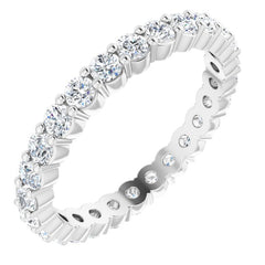 14K Yellow 9/10 CTW Natural Diamond Eternity Band Size 8
