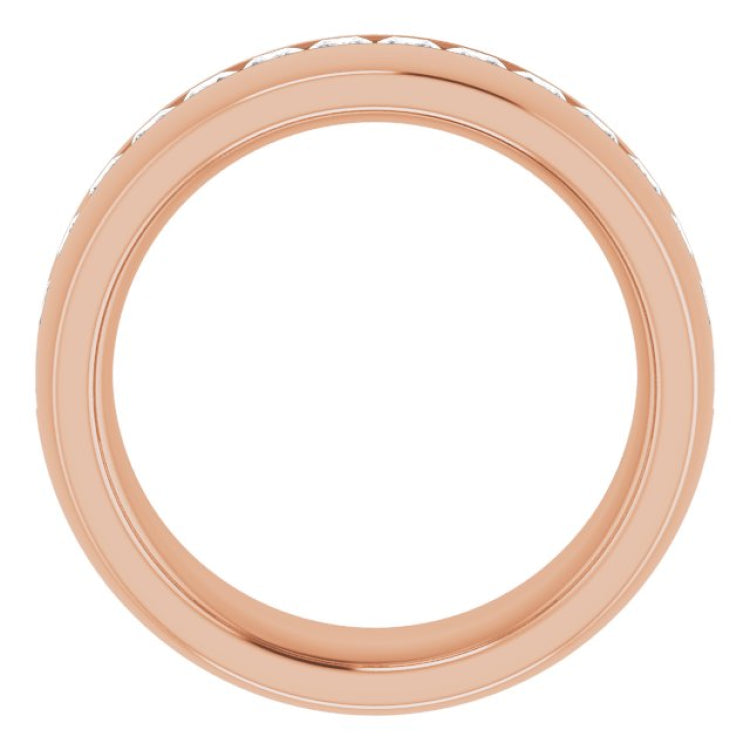 14K Rose 1 CTW Diamond Band