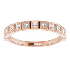 14K Rose 1/3 CTW Natural Diamond Anniversary Band