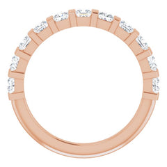 14K Rose 1 CTW Natural Diamond Anniversary Band