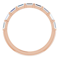 14K Rose 1/3 CTW Natual Diamond Anniversary Band