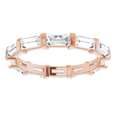 14K Rose 1 5/8 CTW Natural Diamond Eternity Band Size 7