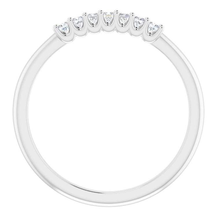 Platinum 1/6 CTW Natural Diamond Anniversary Band