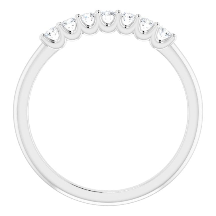 Platinum 1/5 CTW Natural Diamond Anniversary Band