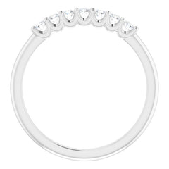 Platinum 1/5 CTW Natural Diamond Anniversary Band