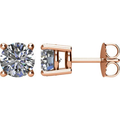14K Rose Gold 2 CTW Natural Diamond Earrings