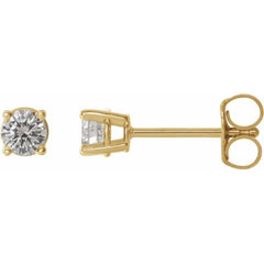 14K Yellow Gold 1/3 CTW Natural Diamond Earrings