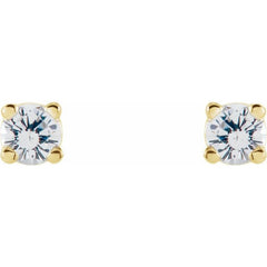 14K Yellow Gold 1 CTW Natural Diamond Earrings